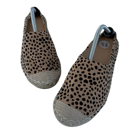 Catherine Malandrino Animal Print Slip-On Flats Espadrilles Size 7.5 - Picture 4 of 8